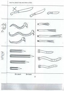 the diagram shows different types of scissors