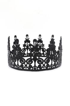 "Black Elle full-size lace crown | toddler -adult sizes   l o v e c r u s h crowns are handcrafted + sculpted from lace. With a perfect balance of firmness and delicacy, these crowns are ideal for photoshoots, birthdays, costumes, + dress-up fun. Get ready to elevate your style and capture unforgettable moments in our stunning headpieces.  measures: 3.5\" *select size from the drop down menu or for a custom fit, leave head measurement in the notes section at checkout s p e c i a l thanks:: Cutes Dark Fairy Cosplay, Crown Photography, Cosplay Crown, First Birthday Crown, Black Tiara, Lace Crown, Butterfly Crown, Queens Tiaras, Fairy Cosplay