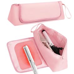 PRICES MAY VARY. Large Capacity&Wide Compatibility: The external size is about 17.5"×5.3"×4.7", interior up to 13 inches long and 4 inches wide, more lightweight but large capacity to accommodate popular brands. So the hair tools bag is compatible for Babyliss Nano Titanium, Chi Flat Iron, Hot Tools Flat Iron, GHD flat iron and more top brands. 3-in-1 Design&Simple Stylish: A zippered inner pocket+two open storage pockets+two elastic straps, providing multiple options for storing small travel es Flat Iron Chi, Tools Bag, Flat Irons, Hair Tool, Straighten Iron, Hot Tools, Popular Brands, Tool Bag, Open Storage