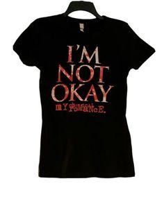 My Chemical Romance I'm Not Okay T-Shirt - Ladies / Juniors Sz M | eBay My Chemical Romance Shirt, Not Okay, My Chemical, My Chemical Romance, Its Okay, Cold Water, Romance, Mens Graphic Tshirt, Mens Tshirts