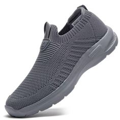 PRICES MAY VARY. The latest in mesh technology features an elastic design that intertwines with the knitted upper, helping your foot feel secure as you run. Memory foam insole.Comfortable and soft,the feeling of walking on the cloud and don't feel sore feet as you all day. Low-top design and easy pull on and take off.Padded collar and tongue fit the ankle better and prevent wear. This shoes have lightweight foam under foot.Foam full length cushioned comfort and athletic-inspired lightweight shoc Gym Sneakers, Casual Running Shoes, Top Design, Man Running, Shoes Casual, Running Sneakers, Running Shoes For Men, Walk On, Low Top