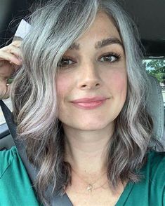 Hair Color Inspiration, Gray Hairstyles, Grey Hair Transformation, Going Grey, Gorgeous Gray Hair, Beautiful Gray Hair, Silver Sisters, Gray Hair Growing Out