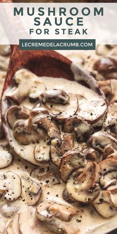 mushroom sauce for steak is an easy and delicious appetizer that's ready in under 30 minutes