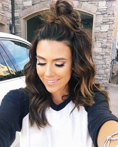 ♕ pinterest: ☪︎ @4evrfree2wander ✈︎ Rambut Brunette, Cute Simple Hairstyles, Penteado Cabelo Curto, Short Hairstyle, Fall Hair Color, Fall Hair Colors, Brunette Hair, Pretty Hairstyles, Fall Hair