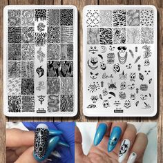 PRICES MAY VARY. 【FASHION DESIGN】 The Nail Templates Image Plates Have Different Beautiful Patterns , You Can Choose Any Nail Plate To Make Good Nail Design With Stamper What You Want. 【MULTIPLE APPLICATION】 Suitable For Both Beginners And Experienced Ones, Great For Nail Polish, Uv Gel, Artificial & Acrylic Nails, Etc. Also A Best Gift For Girlfriend, Mother, Daughter. 【STIR YOUR CREATIVITY】Get Creative With Your Favorite Nail Design Again And Again With These Reusable Stamping Plates! Pair Wit Feather Nail Design, Feather Nail Designs, Nail Templates, Nail Stamping Designs, Feather Nail, Leopard Nail Art, Stamping Nail Polish, Template Cute, Feather Nails