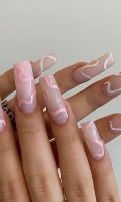 Acrylic Nails Ideas Pink And White, Medium Length Nail Designs Square, Brown Acrylic Nails, Edgy Nails, Soft Nails, Long Square Acrylic Nails, Clothes And Shoes, Shoes And Boots