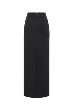 Made with high-quality polyester, this skirt offers exceptional fit and comfort. Its straight, high waist design flatters your silhouette, while the floor length adds an air of sophistication. Perfect for any formal occasion, elevate your style with this luxurious addition. Modern Pencil Skirt For Party, Chic Fitted Floor-length Maxi Skirt, Fitted Full-length Pencil Skirt For Formal Occasions, Full Length Fitted Pencil Skirt For Formal Occasions, Formal Fitted Full-length Pencil Skirt, Formal Fitted Maxi Skirt, Formal Fitted Maxi Length Bottoms, Full Length Lined Pencil Skirt For Parties, Full-length Lined Pencil Skirt For Party