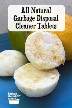 Natural Garbage Disposal Cleaner Tablets Garbage Disposal Cleaning Diy, Cleaning Disposal, Garbage Disposal Cleaning, Essential Oils For Laundry, Garbage Disposal Cleaner, Green Cleaning Recipes, Disposal Cleaner, Homemade Cleaning Supplies, Natural Cleaning Recipes