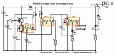 an electronic circuit diagram showing the time and voltages