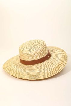 Straw braided sun hat with pu leather strap. MMT8224 Sun Hat, Sun Hats, Panama Hat, Floppy Hat, Leather Straps, Pu Leather, Straw, Braids, Sun