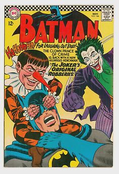 the cover to batman comics, featuring two jokers and an old man with his mouth open