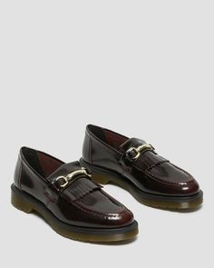 Doc Loafers, Doc Martin Loafers, Adrian Loafers, Cherry Red Dr Martens, Red Dr Martens, Kiltie Loafers, Loafers Men Outfit, Dr Martens Men, Red Loafers