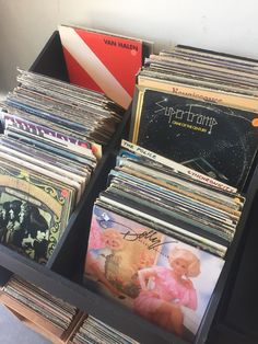 there are many records in the bins