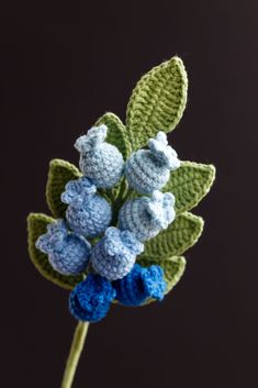 Bring the beauty of nature into your home with our Crochet Blueberry Branch – PDF Pattern with Free Video Tutorial. This charming pattern allows you to create your own lifelike blueberry branch using just a crochet hook and some yarn. Perfect for both beginners and experienced crocheters, this pattern provides detailed step-by-step instructions, accompanied by high-quality images to guide you through the process. What’s Included: A downloadable PDF pattern with easy-to-follow instruc Blueberry Crochet, Blueberry Branch, Crochet Blueberry, Crochet Plants, 3d Crochet, Bouquet Tutorial, Crochet Flowers Easy, Halloween Floral, Crochet Fruit