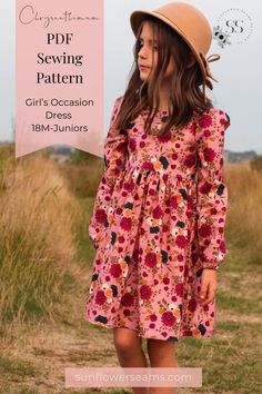 Children's Dress Patterns, Diy Kids Clothes, Girls Occasion Dresses, Kids Clothes Diy, Kids Clothes Patterns, Kids Dress Patterns, Sewing Patterns Girls, Clothes Sewing, Sewing Patterns For Kids