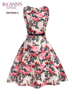 This sleeveless retro A-Line swing dress featuring a lovely floral pattern, full skirt, an o-neck and a belted waist is a true fashion classic. Made with a polyester blend and comes in 14 fabulous floral color patterns from which to choose. Elegant Flower Dress, Party Dresses Kids, Girls Party Dress Kids, Vintage Pink Dress, Robes Vintage, Kids Party Dresses, Vestidos Vintage, Girls Dresses Summer, Summer Clothing