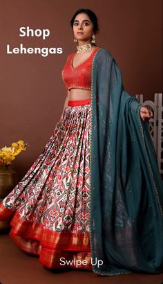 Patola Lehenga, Garba Dress, Desi Look, Navratri Collection, Bandhani Dress, Indian Outfits Lehenga, Navratri Chaniya Choli, Fashion Walk, Chanderi Suits