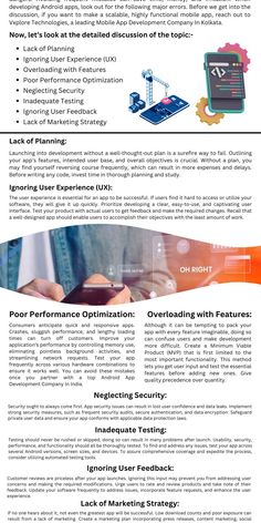 While creating an Android app can be an exciting experience, there are several possible dangers. Avoiding frequent mistakes can save time, money, and irritation. When developing Android apps, look out for the following major errors. Before we get into the discussion, if you want to make a scalable, highly functional mobile app, reach out to Vxplore Technologies, a leading Mobile App Development Company In Kolkata.