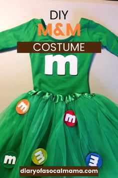 this is an easy diy and m & m costume for kids