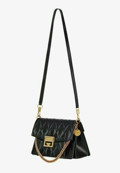 GIVENCHY SMALL GV3 BAG IN DIAMOND  QUILTED LEATHER SHOULDER BAG BB501CB08Z-001 #GIVENCHY #ShoulderBag Diamond Quilt, Quilted Leather, Medium Bags