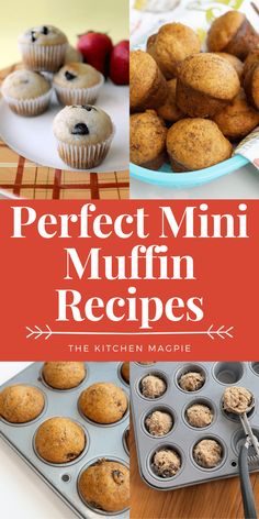 some muffins are sitting on a plate and one is in a muffin tin