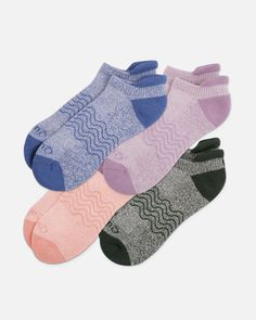 Organic Colorblock Marl Ankle Socks (4-pack) Wool Hiking Socks, Goose Down Pillows, Soft Sock, Organic Colors, Linen Duvet Covers, No Show Socks, Organic Fabrics, Cool Socks, Ankle Socks