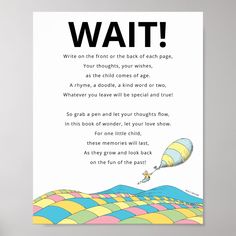 a card with an image of a kite flying in the sky and words below it