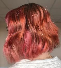 Light Purple Hair, Peach Hair, Hair Tinsel, Looks Party, Rose Gold Hair, Glitter Hair, Dye My Hair, Good Hair Day