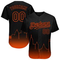 Custom Black Orange 3D Baltimore City Edition Fade Fasion Authentic Baseball Jersey Customizable Black Baseball Jersey For Game Day, Customizable Black Jersey For Streetwear, Customizable Black Baseball Jersey For Team Events, Customizable Black Baseball Jersey For Sports, Black Sports Fan Baseball Jersey For Streetwear, Customizable Black Baseball Jersey For Sports Events, Black College Baseball Jersey With Sublimation Print, Black Sublimation Print Baseball Jersey For College, Black Baseball Jersey For Streetwear Fan Apparel