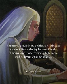 st theresa of avlia quote about prayer