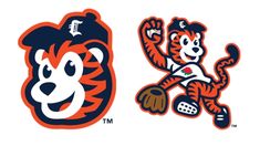 the detroit tigers and texas rangers mascots are depicted in this graphic file photo provided by mlb