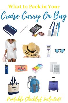 what to pack in your cruise carry on bag