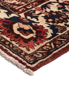 Handmade Gharajeh Red Rug. 6' 9 x 10' 1 Rectangle. Perfect for Office, Living Room, Bedroom, Dining Room. Contains Colors: Red, Red, Cream, Blue, Brown, Pink, Grey. Styles: tribal, persian Office Living Room, Red Rug, Red Rugs, Pink Grey, Blue Brown, Living Room Bedroom, Persian, Room Bedroom, Wool Rug