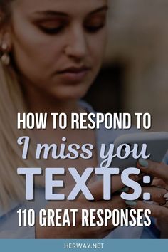 Have you just received an I miss you text and don't know what to reply? I'll teach you how to respond to I miss you texts in the best way possible I Miss You Cute, Text Message Quotes, I Have Missed You, I Dont Miss You, I Love You Words