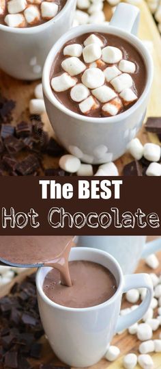 the best hot chocolate recipe is made with marshmallows