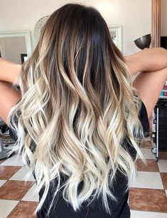 Best Ombre Hair, Makeup Tip, Brown Hair With Blonde Highlights, Ombre Hair Color, Hair Color Balayage, Platinum Blonde, Light Brown Hair