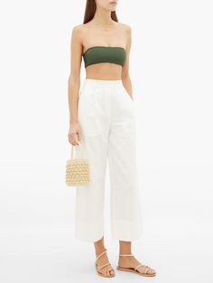 Going On Vacation? We’ve Got Some Outfit Inspiration Courtesy Of Instagram’s Finest #refinery29 Vacation Outfit Ideas, Vacation Outfit, Black One Piece, Green Jade, Vacation Outfits, On Vacation, Who What Wear, Vanity Fair, One Piece Swimsuit