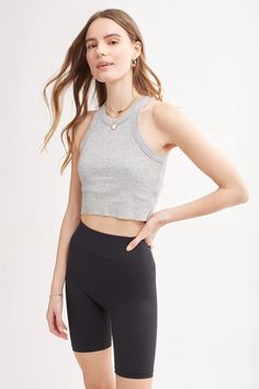 WSLY The Rivington Crop Tank – BANDIER Cropped Zip Up, Cotton Citizen, A Jacket, Solid & Striped, Sustainable Clothing, Leggings Shop, Comfortable Fashion, Crop Tank, Tank Dress