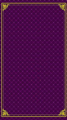 a purple and gold background with an ornate border in the middle, on top of it