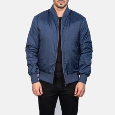 Material: Nylon
Closure Style: Zipper
Collar Style: Varsity
Cuffs Style: Knit Rib
Outside Pockets: Two
Inside Pockets: Two
Color: Blue Bane Jacket, Maroon Leather, Men's Casual Style, Jacket For Men, Leather Sleeve, Cotton Jacket, Leather Coat, Collar Style, Varsity Jacket