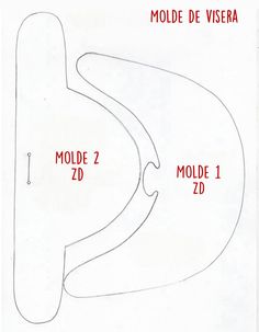 the diagram shows how to make a sewing pattern for a doll's head and shoulder