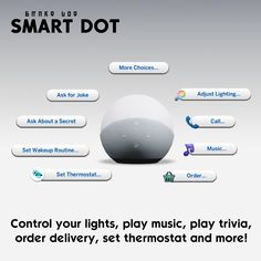 an advertisement for the smart dot, which is designed to help people learn how to play music