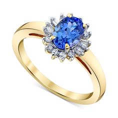 in stock Macys Jewelry, Jewelry Watch, Gold Sign, Baguette Diamonds, Tanzanite Ring, Halo Ring, Baguette Diamond, Halo Rings, Custom Rings