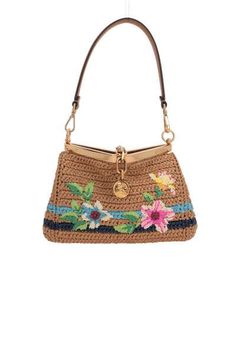 Etro's crossbody bag crafted in light brown synthetic raffia with floral embroidery on front. It features gold-tone hardware, metal fastening with chain embellished by a logoed medallion, removable handle and adjustable / removable strap. Light brown leather-lined interior. The design is completed by protective metal feet.Gender: WomenMaterial: DETAILS 100% VITELLO CORPO 100% VISCOSEColor: BrownMade in: ITProduct ID: WP1B0001AR212Y0412*Import tax/duty will be calculated at checkout (If applicabl Luxury Brown Straw Bag With Gold-tone Hardware, Designer Brown Straw Bag With Gold-tone Hardware, Brown Top Handle Straw Bag With Gold-tone Hardware, Brown Straw Bag With Gold-tone Hardware, Luxury Straw Crossbody Bag With Gold-tone Hardware, Luxury Spring Shoulder Bag With Gold-tone Hardware, Spring Gold Shoulder Bag With Gold-tone Hardware, Gold Shoulder Bag With Gold-tone Hardware For Spring, Gold Straw Bag With Gold-tone Hardware