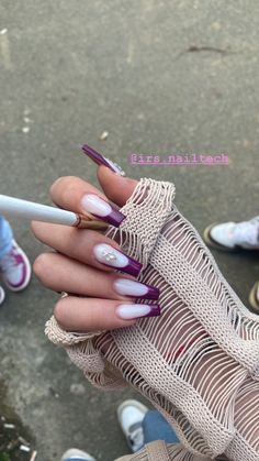 Aesthetic Coffin Nails, Fruit Acrylic Nails, Pirate Nails, College Nails, Cute Simple Nails, Edgy Nails, Colorful Nails, Pretty Gel Nails, Nails Only