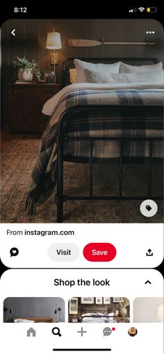 the instagram page on an iphone shows what to do when you're in bed