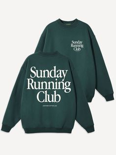 Sunday Running Club Heavy Oversize Sweatshirt Club Merch, Oversize Sweatshirt, Running Club, Personal Statement, Oversized Sweatshirt, Concept Store, Favorite Jeans, Individual Style, Screen Print