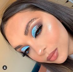 Blue Eye Makeup Looks, Eye Makeup Looks, Eye Makeup Styles, Smokey Eyeshadow, Eye Makeup Pictures, Eye Makeup Steps, Eye Makeup Designs, Dope Makeup