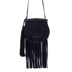 Description:  Gucci Nouveau Black Fringe Suede Bag Details: Black Suede / Metal Hardware / Adjustable Flat Shoulder Strap / Dual Oversize Tassel Adornments / Black Bamboo Top Handle / Tan Interior Leather Lining / Zipper and Flat Pocket at Interior / Flap Closure From The Runway Measurement: Width 24cm / Height 21cm / Depth 5cm Condition: Pre/Loved in Good Condition. Minor Marks on the Suede. Estimated Retail: $2,500   Feel like trying before buying? Contact us on bagsalora@gmail.com or +1 307 216-5225 and we will arrange for a viewing at our office. Bamboo Top, Suede Bag, Black Bamboo, Boom Boom, Black Fringe, Exclusive Bag, Casual Backpack, Metal Hardware, Bago