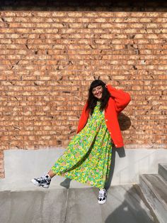 Bright Summer Outfits Aesthetic, Bright Spring Plus Size, Colorful Plus Size Fashion, Curvy Eclectic Fashion, Midsize Colourful Fashion, Artsy Aesthetic Clothes Plus Size, Funky Art Teacher Outfits, Plus Size Colorful Outfits, Dopamine Dressing Plus Size